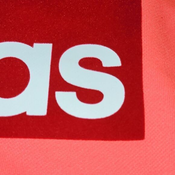 🔺️Adidas Neon Pink Trefoil Logo Crewneck Long Sleeve Sweatshirt Medium - Picture 10 of 12